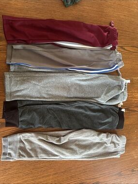 Kids Maroon Athletic Track Pants - Comfortable Everyday Bottoms